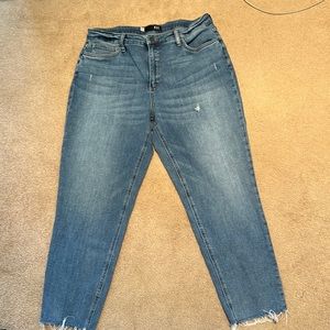 Kut from the Kloth: Slightly distressed stretch jeans.